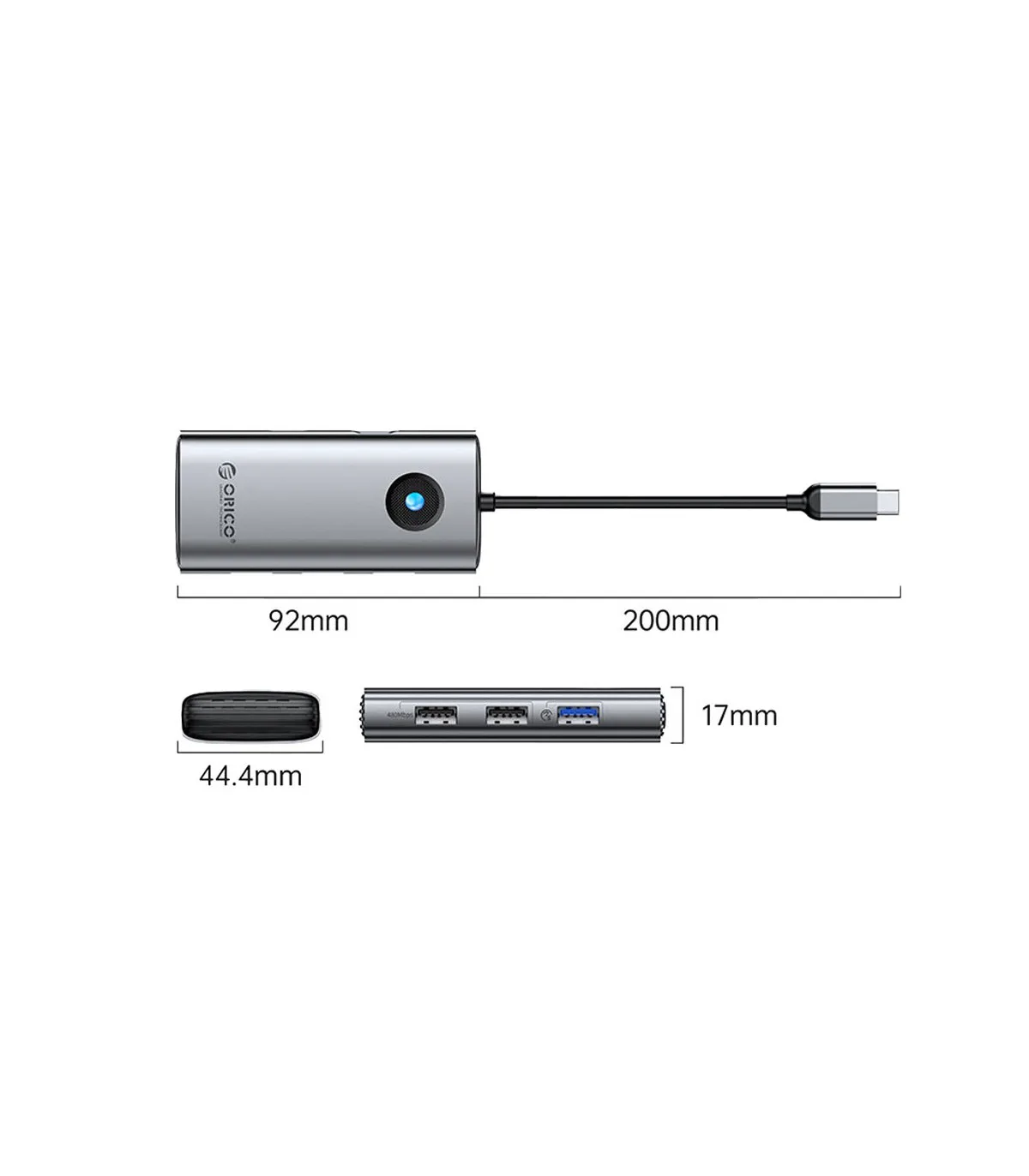 هاب-5-پورت-type-c-اوریکو-مدل-pw11-5p (1)
