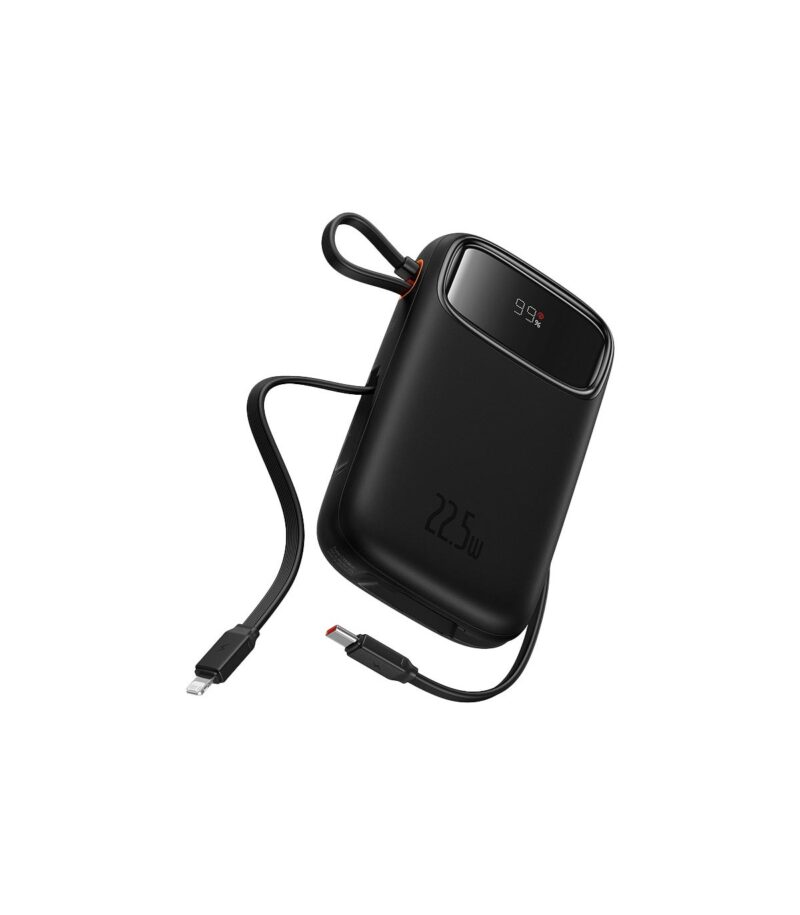 پاوربانک باسئوس مدل Qpow2 DualCable 22.5W ظرفیت 20000 میلی آمپر ساعت - Image 1