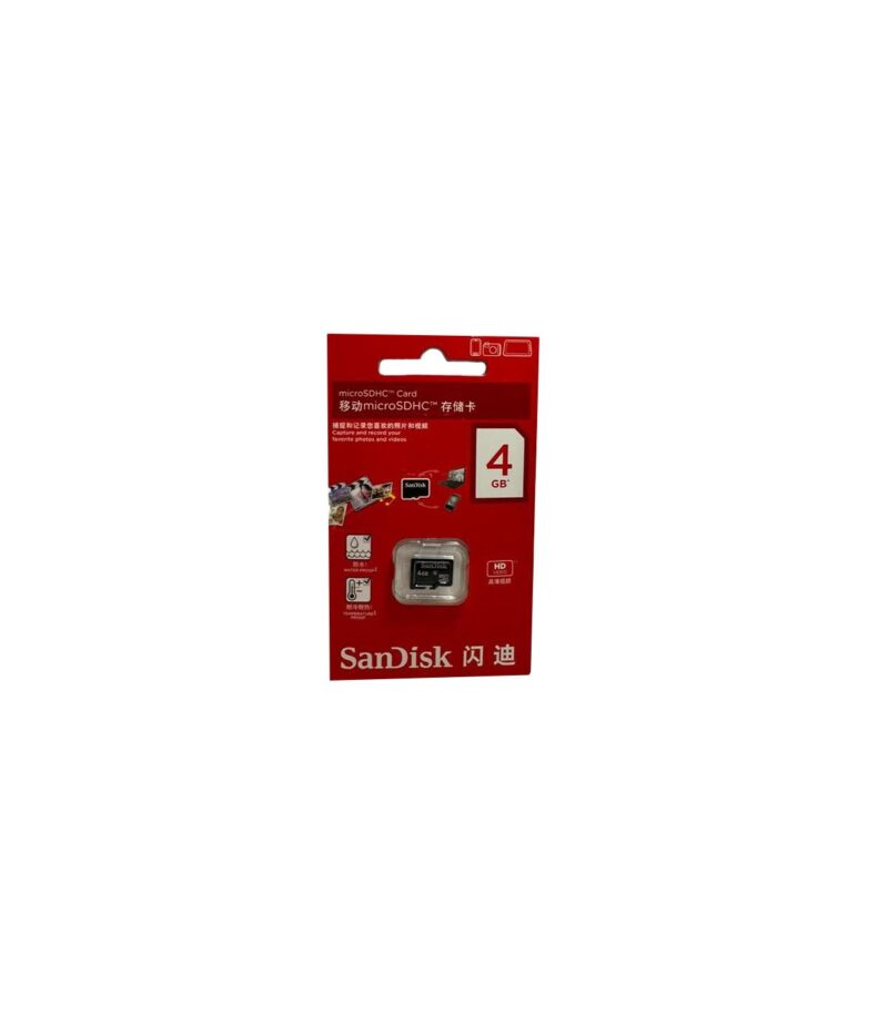 کارت حافظه MICRO SDHC سن دیسک مدل SDSDQM-004G کلاس 4 استاندارد سرعت 4MBps ظرفیت 4 گیگابایت - Image 2