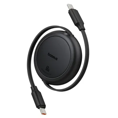 کابل تبدیل USB-C به USB-C بیسوس مدل Free2Pull Mini 60W طول 1 متر