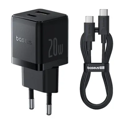 شارژر دیواری 20 وات بیسوس مدل Palm به همراه کابل USB-C