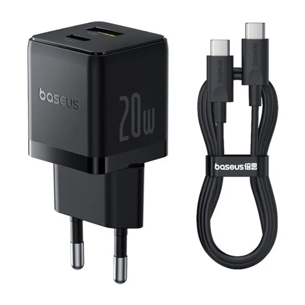 baseus-20w-palm-wall-charger-2 شارژر دیواری 20 وات بیسوس مدل Palm به همراه کابل USB-C