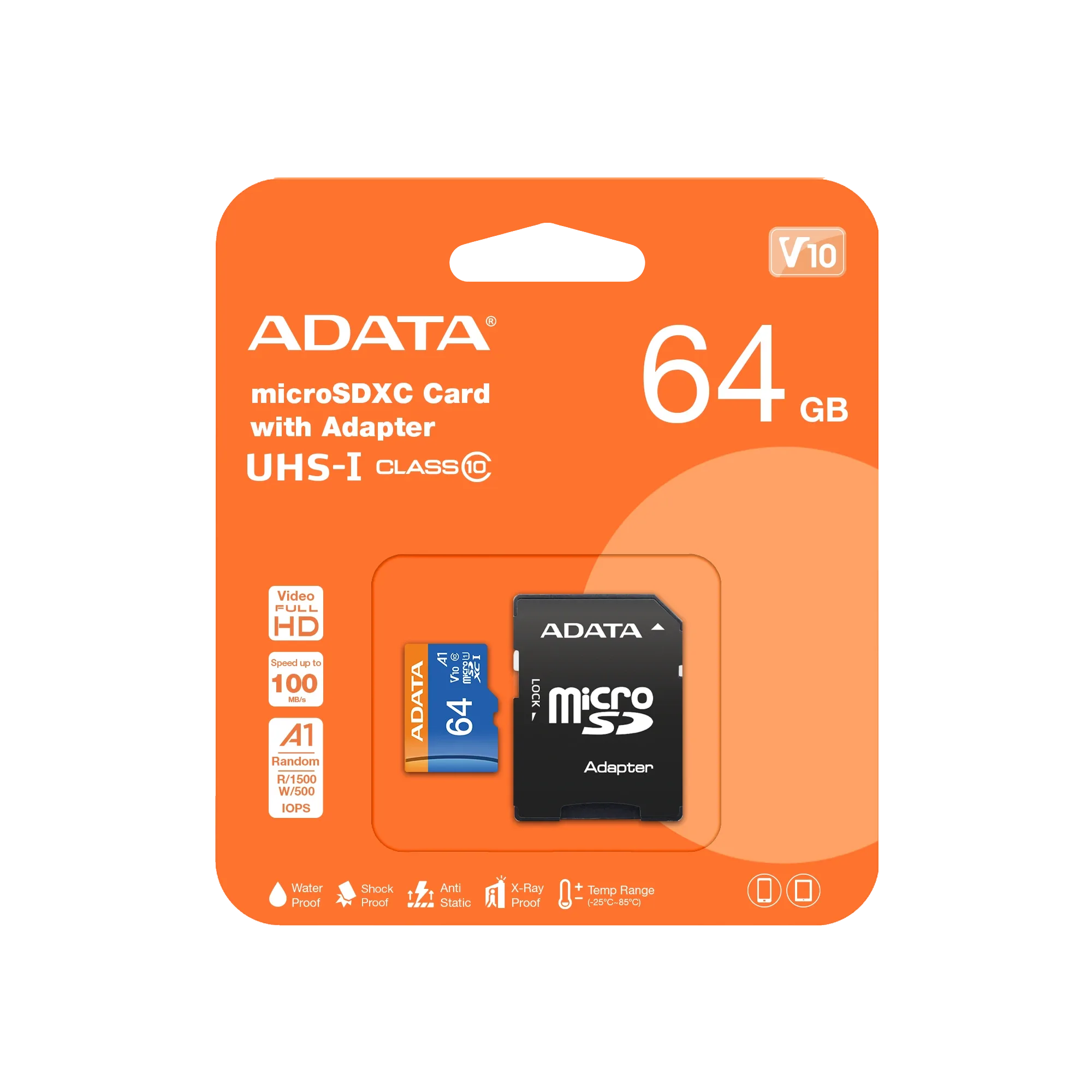 کارت microSD ای دیتا Premier ظرفیت 64 گیگابایت