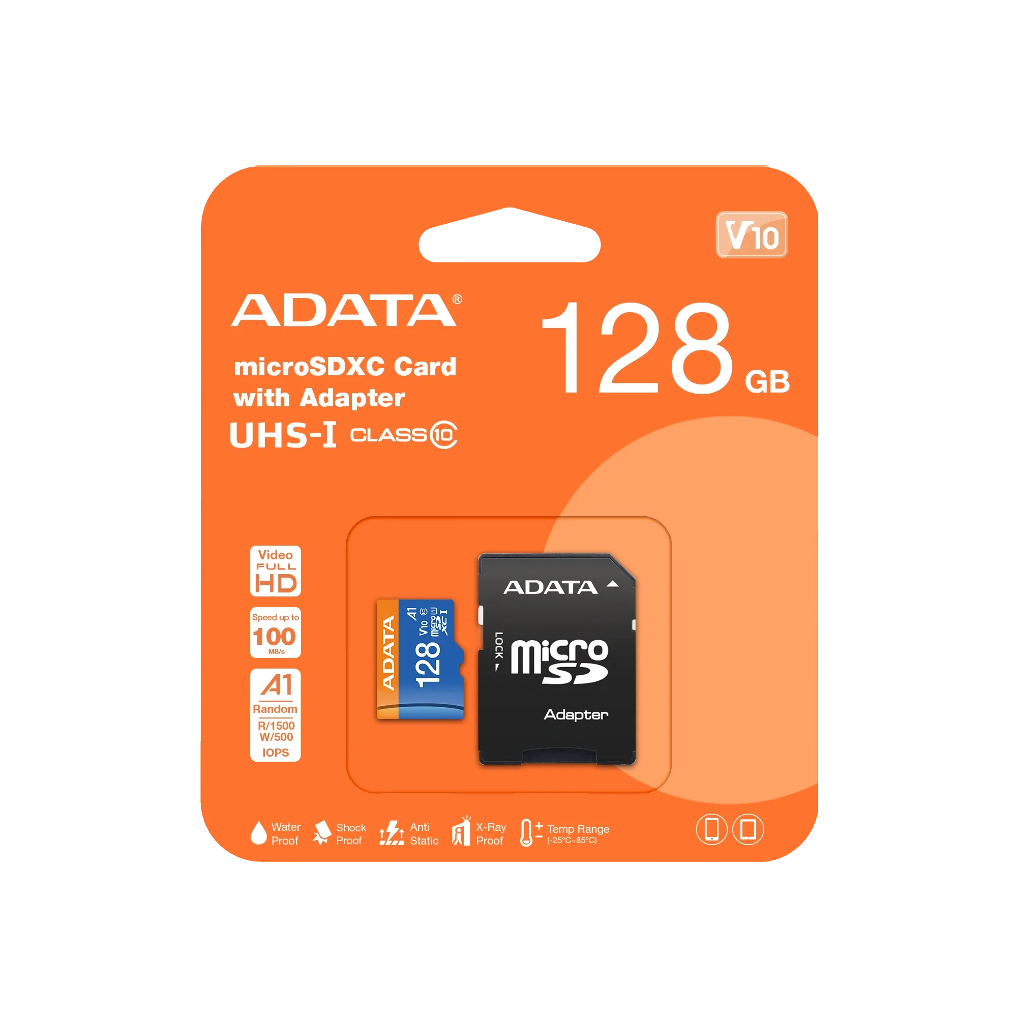 کارت microSD ای دیتا Premier ظرفیت 128 گیگابایت