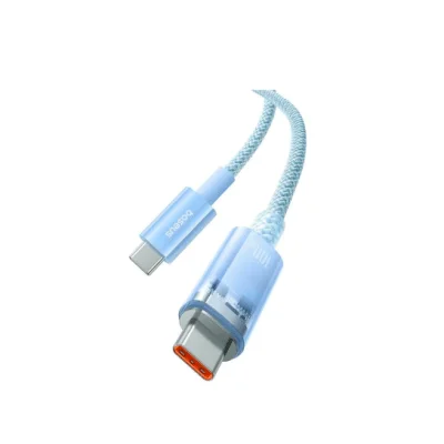 کابل شارژ سریع و انتقال داده باسئوس Explorer Series with Smart Temperature Control Type-C to Type-C 100W طول 1متر